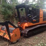 Forestry mulching land clearing