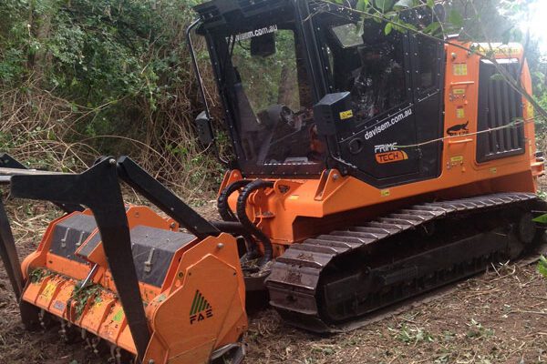 Forestry mulching land clearing