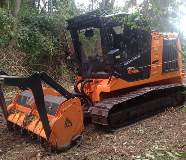 Forestry mulching land clearing